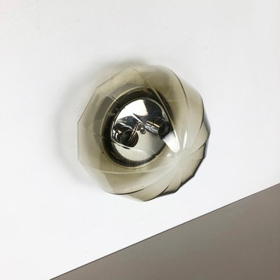 German Globe Wall Light from Glashütte Limburg, Germany, 1970s-QZ-1053125