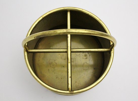 German Hammered Brass Magazine Rack, 1970s-NB-561284