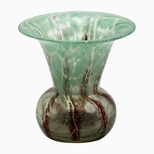 German Ikora Art Glass Vase by Karl Wiedmann for WMF, 1930s-MJY-1150420