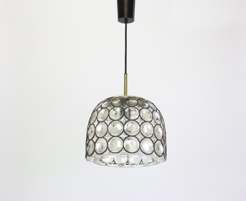 German Iron and Clear Glass Pendant Lights by Limburg, 1960s-UGR-1085529