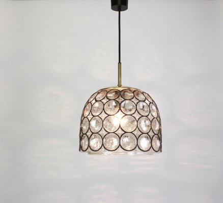 German Iron and Clear Glass Pendant Lights by Limburg, 1960s-UGR-1085448