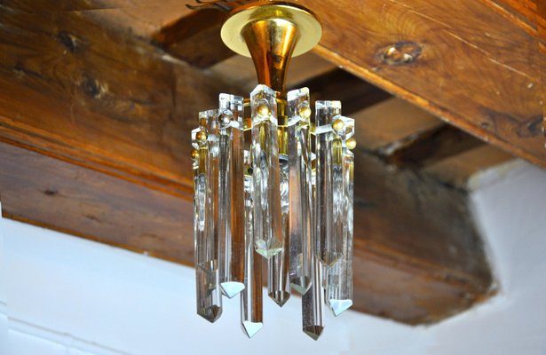 German Kinkeldey Glass Ceiling Light, 1970s-EJE-1170104