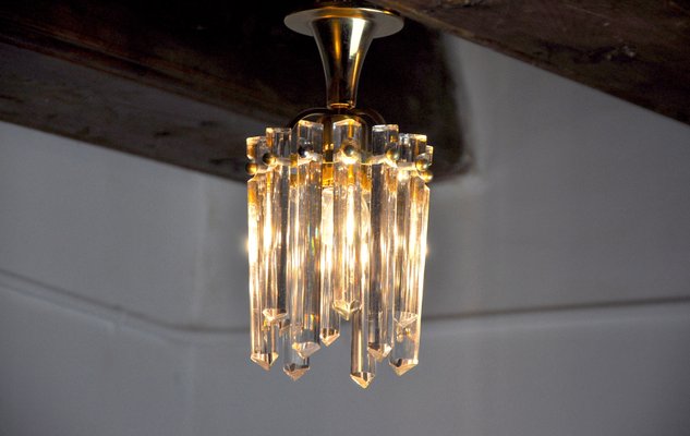 German Kinkeldey Glass Ceiling Light, 1970s-EJE-1170104