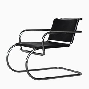 German Leather Armchair by Franco Albini for Tecta, 1950s-ZAA-583937