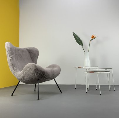 German Light Gray Madame Cocktail Chairs by Fritz Neth for Correcta, 1950s-VQG-902309