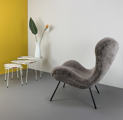 German Light Gray Madame Cocktail Chairs by Fritz Neth for Correcta, 1950s-VQG-902309