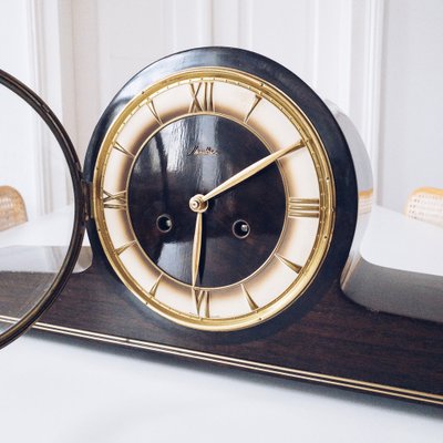 German Mantel Clock from Mauthe, 1940s-KND-1162326