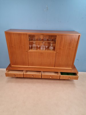 German Mid-Century Modern Solid Walnut High Sideboard from Schukraft, 1960s-IQR-1007377