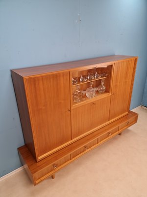 German Mid-Century Modern Solid Walnut High Sideboard from Schukraft, 1960s-IQR-1007377