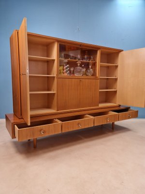 German Mid-Century Modern Solid Walnut High Sideboard from Schukraft, 1960s-IQR-1007377