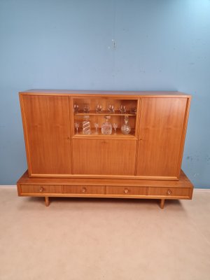 German Mid-Century Modern Solid Walnut High Sideboard from Schukraft, 1960s-IQR-1007377