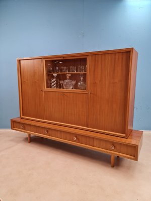 German Mid-Century Modern Solid Walnut High Sideboard from Schukraft, 1960s-IQR-1007377