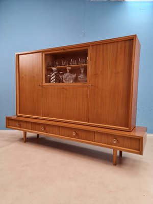 German Mid-Century Modern Solid Walnut High Sideboard from Schukraft, 1960s-IQR-1007377