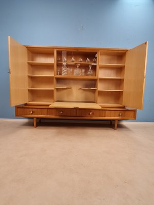 German Mid-Century Modern Solid Walnut High Sideboard from Schukraft, 1960s-IQR-1007377