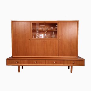 German Mid-Century Modern Solid Walnut High Sideboard from Schukraft, 1960s-IQR-1007377