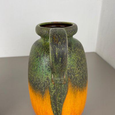 German Multi-Color Fat Lava Pottery Vases from Scheurich, 1970s, Set of 2-QZ-1143216