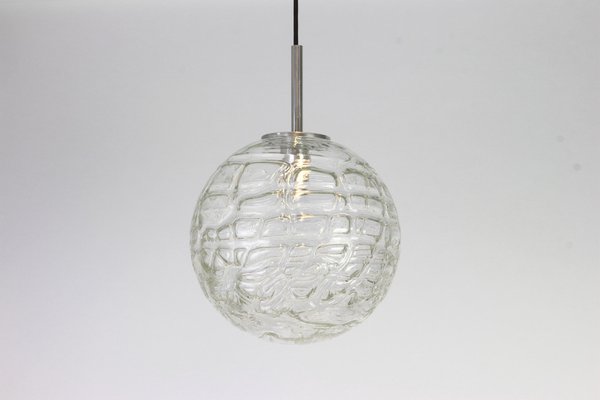 German Murano Ball Pendant Light from Doria, 1970s-UGR-1086046