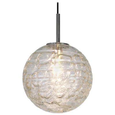 German Murano Glass Ball Pendant Light from Doria Leuchten, 1970s-UGR-1085518