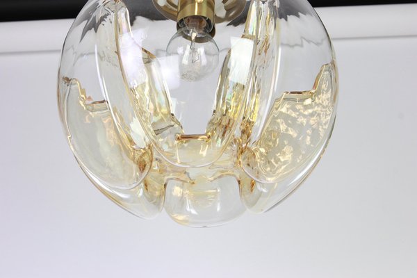 German Murano Glass Ball Pendant Light from Doria Leuchten, 1970s-UGR-1085623