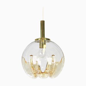 German Murano Glass Ball Pendant Light from Doria Leuchten, 1970s-UGR-1085623