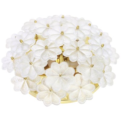 German Murano Glass Flower Wall Light by Ernst Palme, 1970s-UGR-1086137