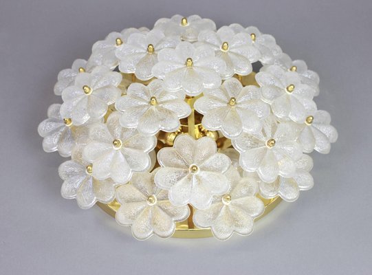 German Murano Glass Flower Wall Light by Ernst Palme, 1970s-UGR-1086137