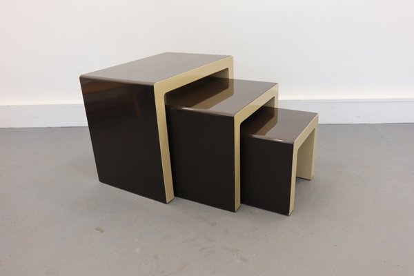 German Nesting Tables by Christian Koban for DOM, 1970s, Set of 3-JWH-867726