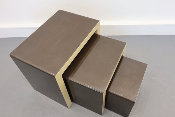 German Nesting Tables by Christian Koban for DOM, 1970s, Set of 3-JWH-867726