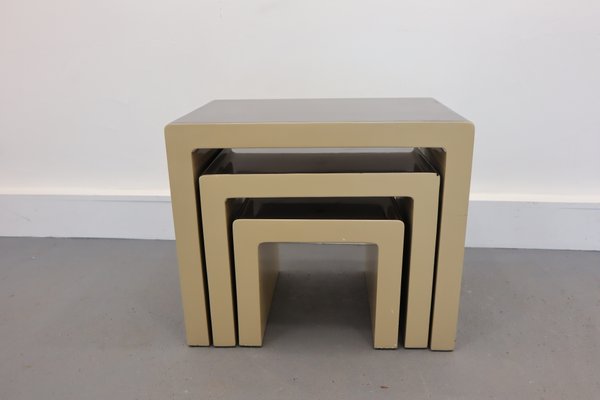 German Nesting Tables by Christian Koban for DOM, 1970s, Set of 3-JWH-867726