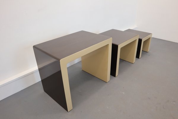 German Nesting Tables by Christian Koban for DOM, 1970s, Set of 3-JWH-867726