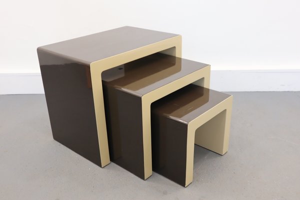 German Nesting Tables by Christian Koban for DOM, 1970s, Set of 3-JWH-867726