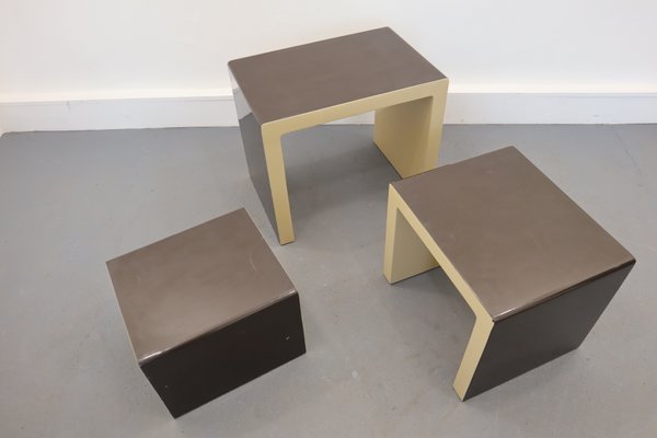 German Nesting Tables by Christian Koban for DOM, 1970s, Set of 3-JWH-867726