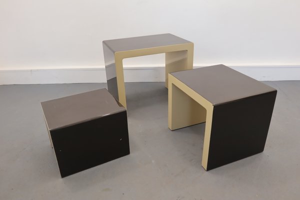 German Nesting Tables by Christian Koban for DOM, 1970s, Set of 3-JWH-867726