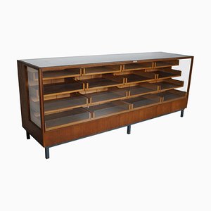 German Oak and Beech Haberdashery Shop Cabinet or Retail Unit, 1950s-XO-1757292