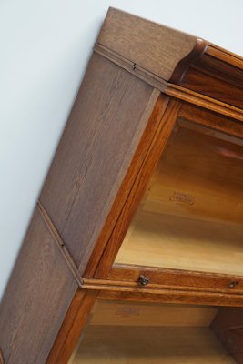 German Oak Bookcase with Folding Doors in style of Globe Wernicke, 1900s-XO-1362404