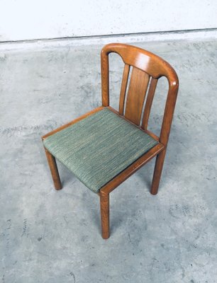 German Oak Dining Chairs, 1970s, Set of 6-RQV-869777