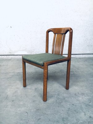 German Oak Dining Chairs, 1970s, Set of 6-RQV-869777