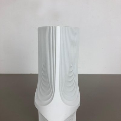 German Op Art Biscuit Porcelain Vase from Ak Kaiser, Germany, 1970s-QZ-1151876