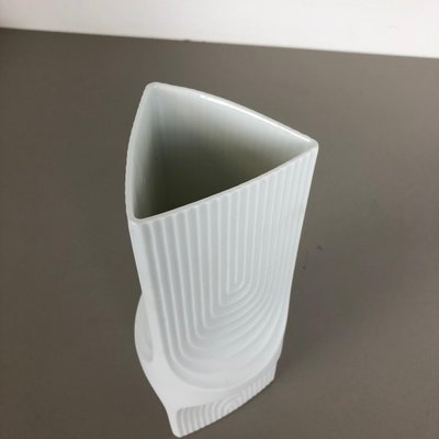 German Op Art Biscuit Porcelain Vase from Ak Kaiser, Germany, 1970s-QZ-1151876