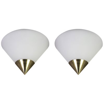 German Opal Glass Sconces by Limburg, Set of 2-UGR-1086205