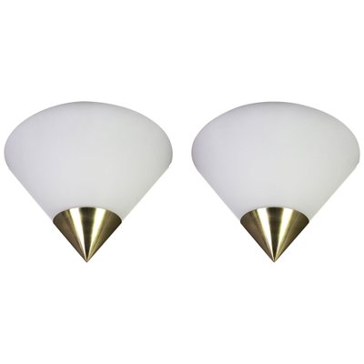 German Opal Glass Sconces by Limburg, Set of 2-UGR-1085570