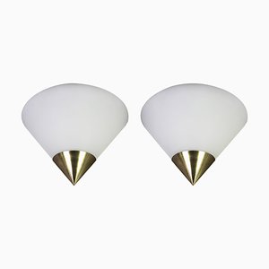 German Opal Glass Sconces by Limburg, Set of 2-UGR-1085570