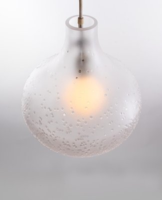 German Patmos Tulip Pendant Lamp in Crystal Glass from Peill & Putzler, 1960s-DEK-932733