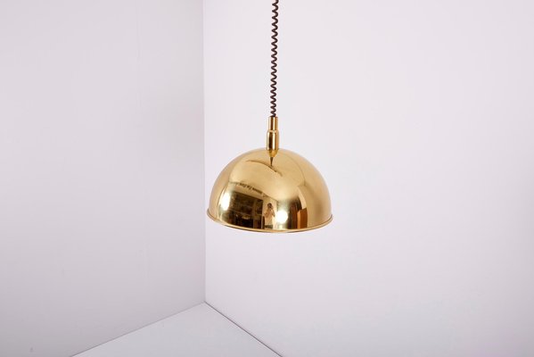 German Pendant Lamp in Brass by Florian Schulz, 1970s-SFD-1274250