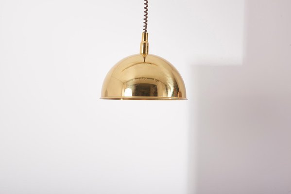 German Pendant Lamp in Brass by Florian Schulz, 1970s-SFD-1274250