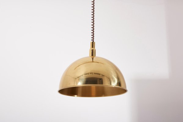 German Pendant Lamp in Brass by Florian Schulz, 1970s-SFD-1274250