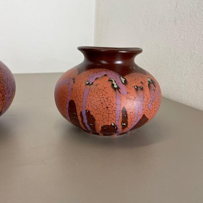 German Pottery Vase Objects from Steuler Ceramics, 1970s, Set of 2-QZ-1169018