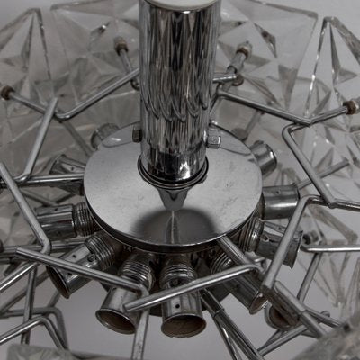 German Prism Crystal Chandelier from Kinkeldey, 1970s-QQA-556139