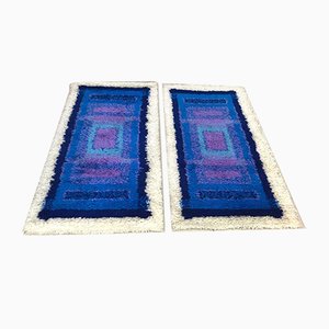 German Pure Wool Abstract Graphic Art Rugs from Gilde, 1960s, Set of 2-JP-621343