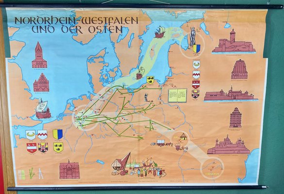 German Renania Map of the North Poster-ROJ-1317822